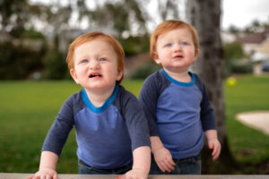 Twin boys enjoy some family fun in San Diego